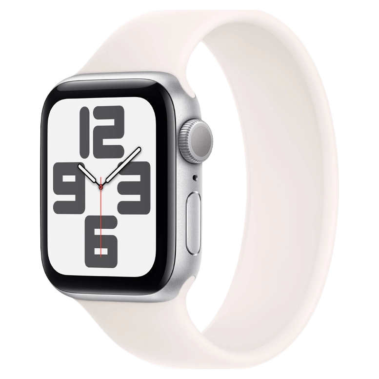 Apple Watch SE 2024 Silver GPS Solo Loop Light Blush 40 mm