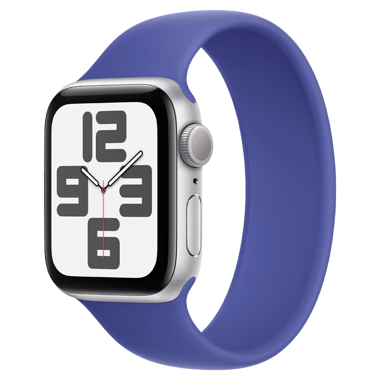 Apple Watch SE 2024 Silver GPS Solo Loop Ultramarine 44 mm