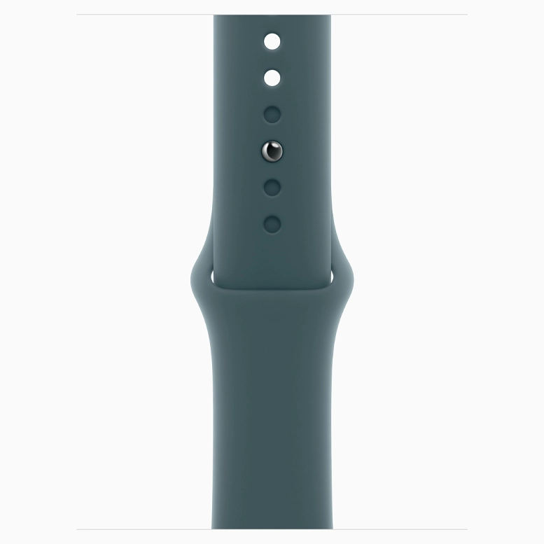 Apple Watch SE 2024 Silver GPS Sport Band Lake Green 44 mm