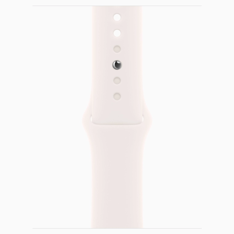 Apple Watch SE 2024 Silver GPS Sport Band Light Blush 44 mm