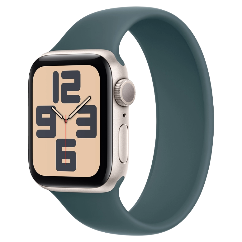 Apple Watch SE 2024 Starlight GPS Solo Loop Lake Green 40 mm