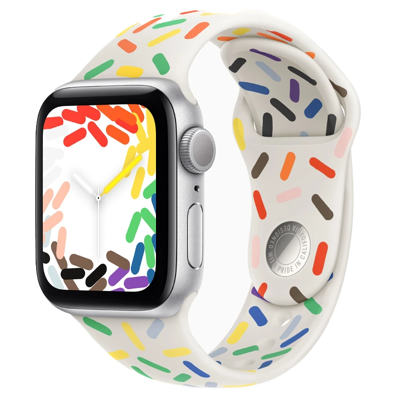 Apple Watch SE 3 Silver GPS Sport Band Pride Edition 40 mm