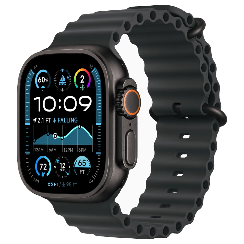 Apple Watch Ultra 2 Black Ocean Band Black