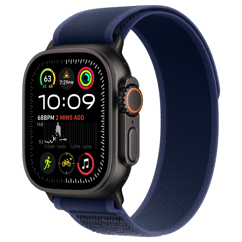 Apple Watch Ultra 2 Black Trail Loop Blue