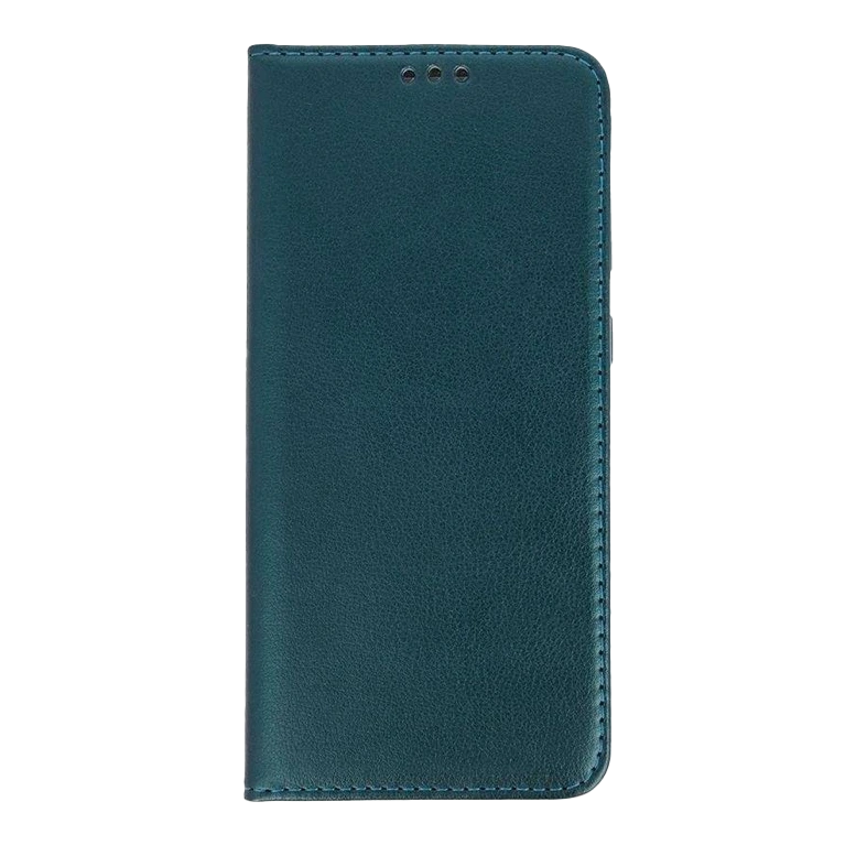 Flip case Smooth/plain leather for Samsung A Series Dark Green