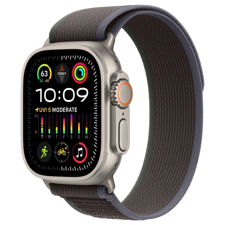 Apple Watch Ultra 2 GPS Titanium Beige Trail loop Blue/Black