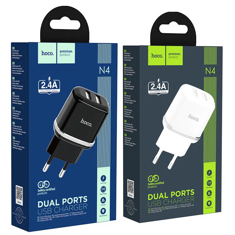 Hoco N4 Aspiring dual port charger(EU)