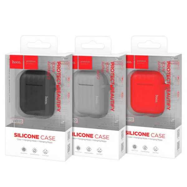 HOCO WB10 silicone case for Airpods 2 Red