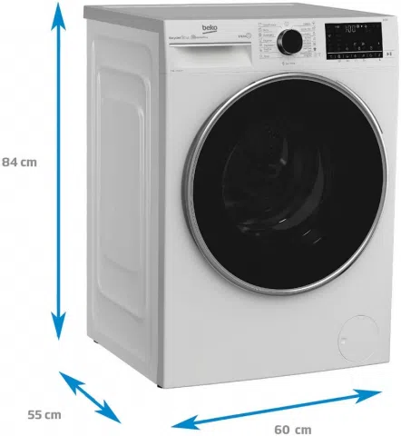 Стиральная машина стандартная Beko B3WFU584110W, 8 кг, 1400 об/мин, A, Белый