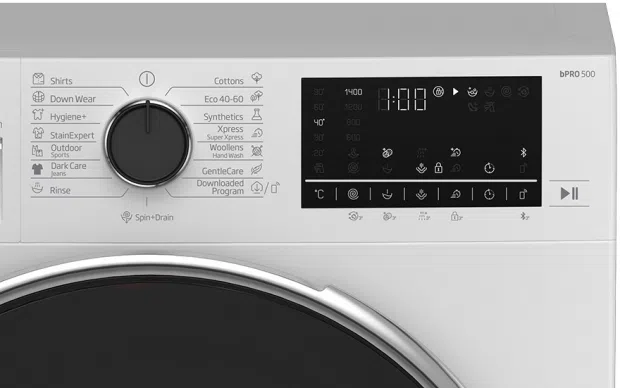 Стиральная машина стандартная Beko B5WFU79418WB, 9 кг, 1400 об/мин, A, Белый