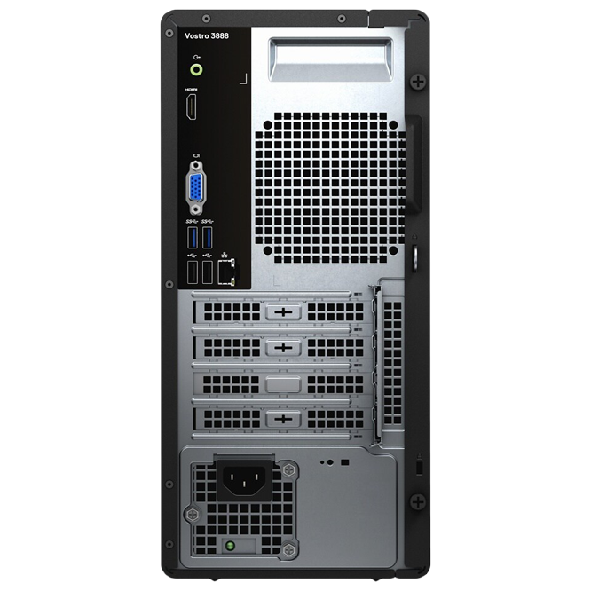 Dell Vostro 3888 Tower Black (Core i3-10100 2.9-4.3 GHz, 4GB RAM, 1TB HDD, DVD-RW, WiFi, Ubuntu)