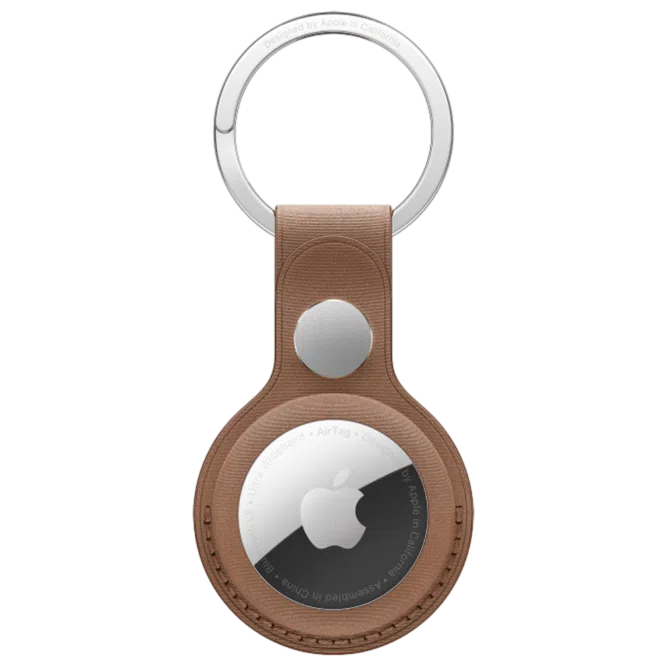 AirTag FineWoven Key Ring - Taupe MT2L3