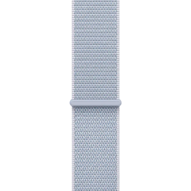 Apple Watch 10 Aluminum GPS Silver Textile Sport Loop Blue Cloud 46 mm