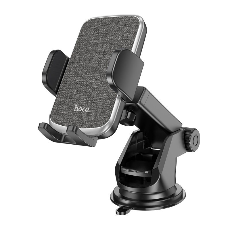 HOCO CA95 Polaris push-type telescopic suction cup car holder Black