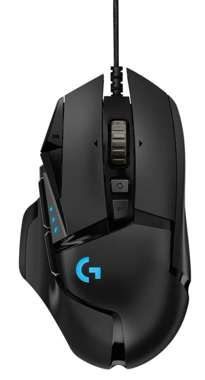 Gaming Mouse Logitech G502 Hero, Optical, 100-25600 dpi, 11 buttons, RGB, Adjj. Weight, Black USB