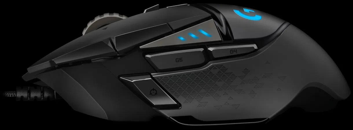 Gaming Mouse Logitech G502 Hero, Optical, 100-25600 dpi, 11 buttons, RGB, Adjj. Weight, Black USB