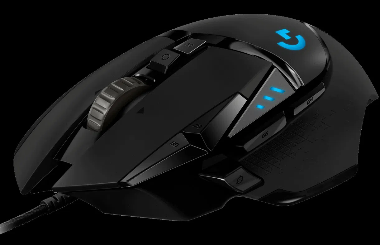 Gaming Mouse Logitech G502 Hero, Optical, 100-25600 dpi, 11 buttons, RGB, Adjj. Weight, Black USB