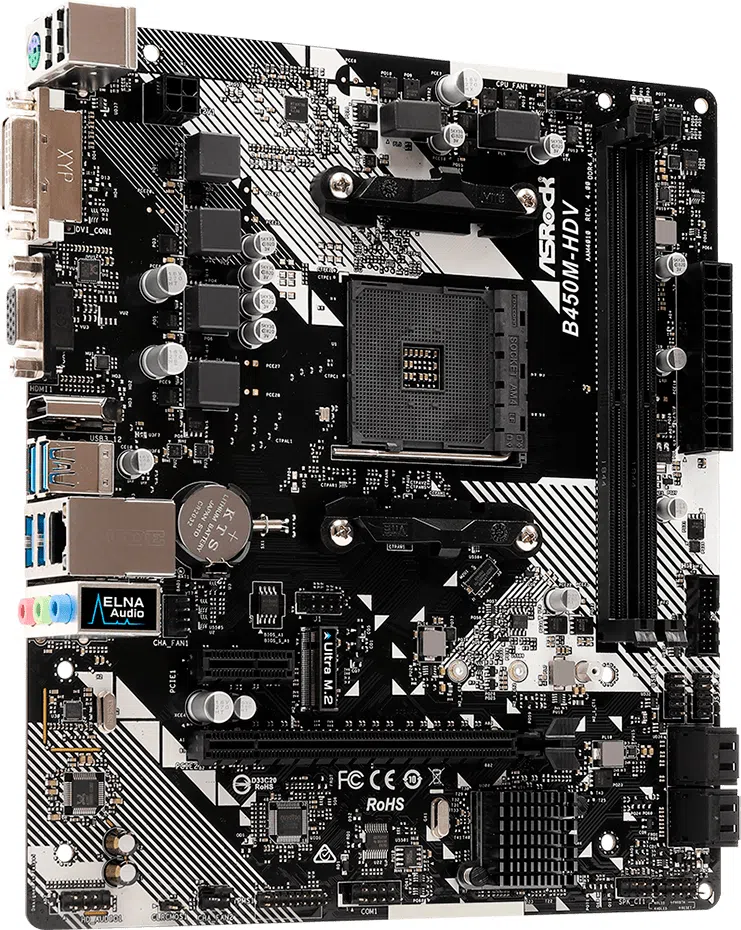 Материнская плата ASRock B450M-HDV R4.0