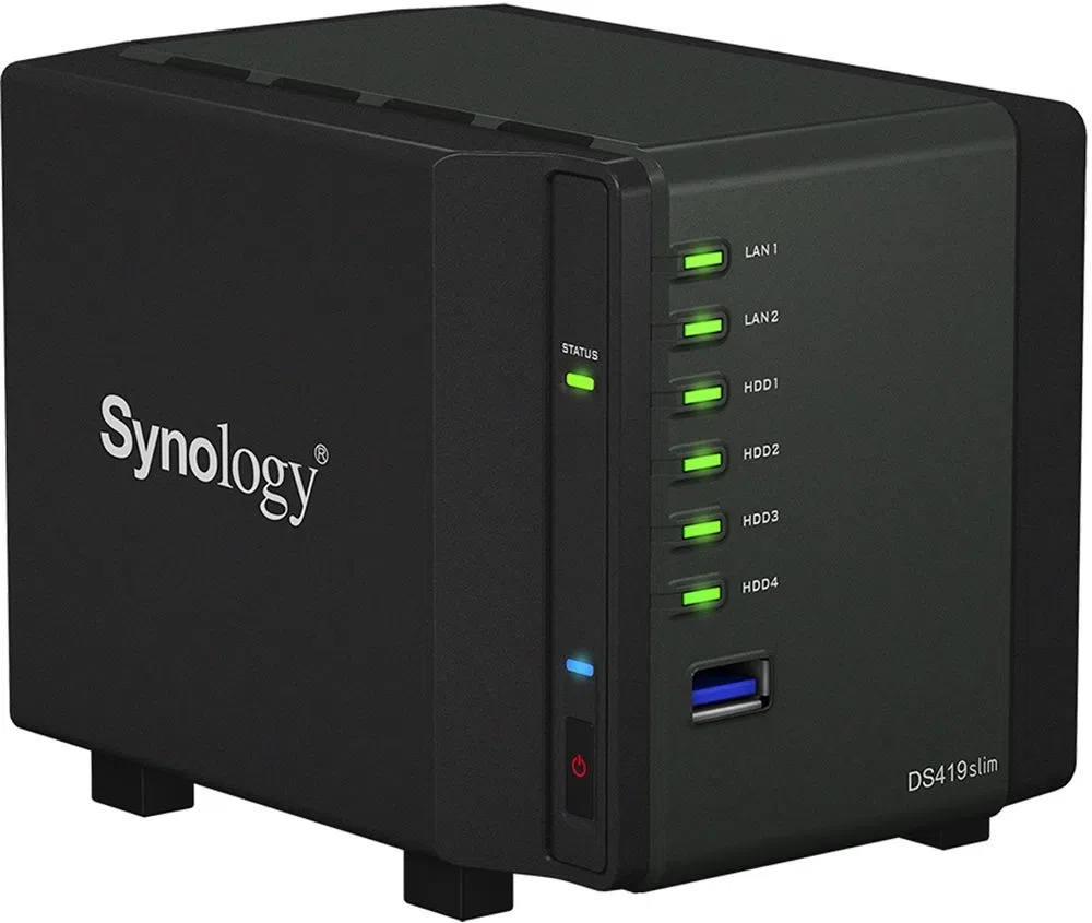 Сетевое хранилище (NAS) Synology DS419 Slim в Кишиневе, Молдова |alo.md