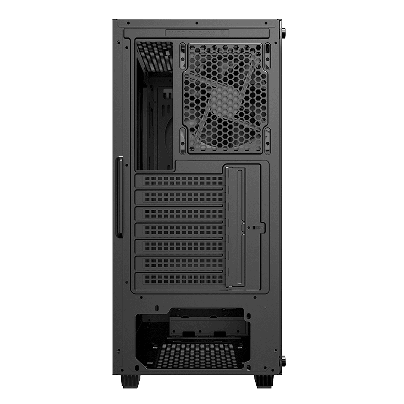 Case ATX GAMEMAX Fortress TG, w/o PSU, 3x120mm fans, PWM Controller, Tempered Glass, USB3.0, Black