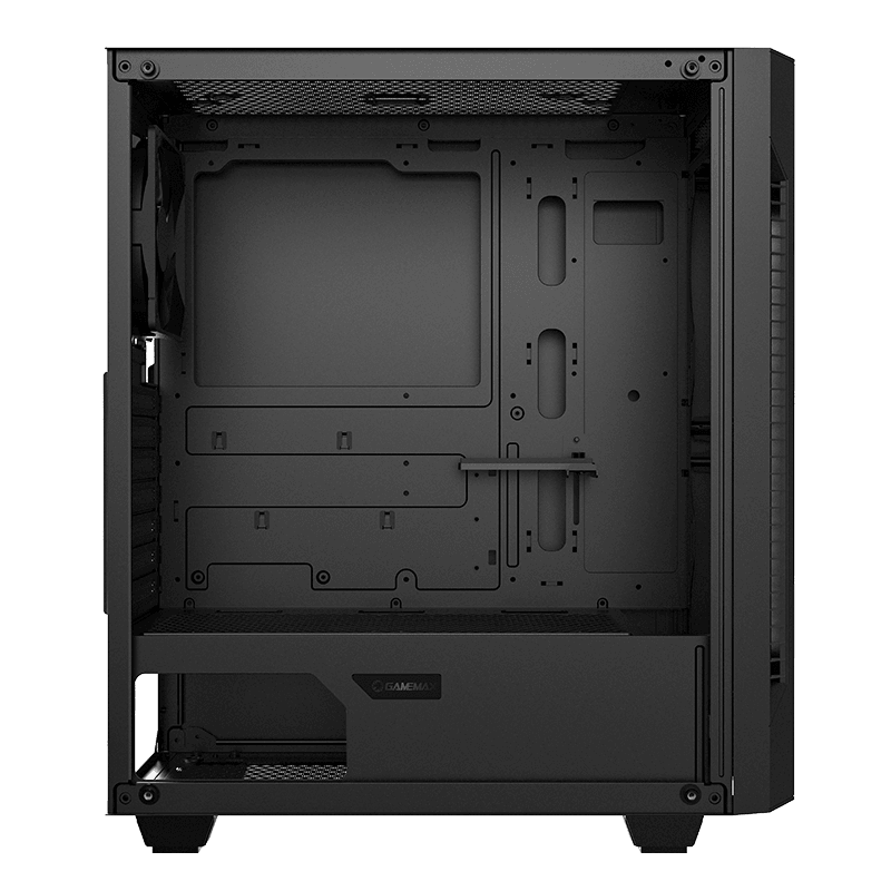 Case ATX GAMEMAX Fortress TG, w/o PSU, 3x120mm fans, PWM Controller, Tempered Glass, USB3.0, Black