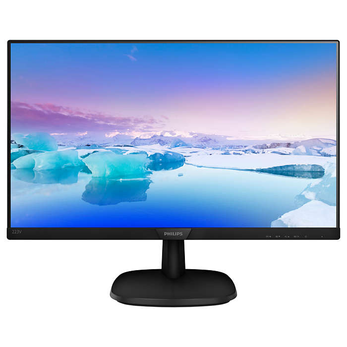 23.8" PHILIPS 243V7QDAB, Black, IPS, 1920x1080, 75Hz, 4ms, 250cd, 10M:1, D-Sub+HDMI+DVI+Aux,Speakers