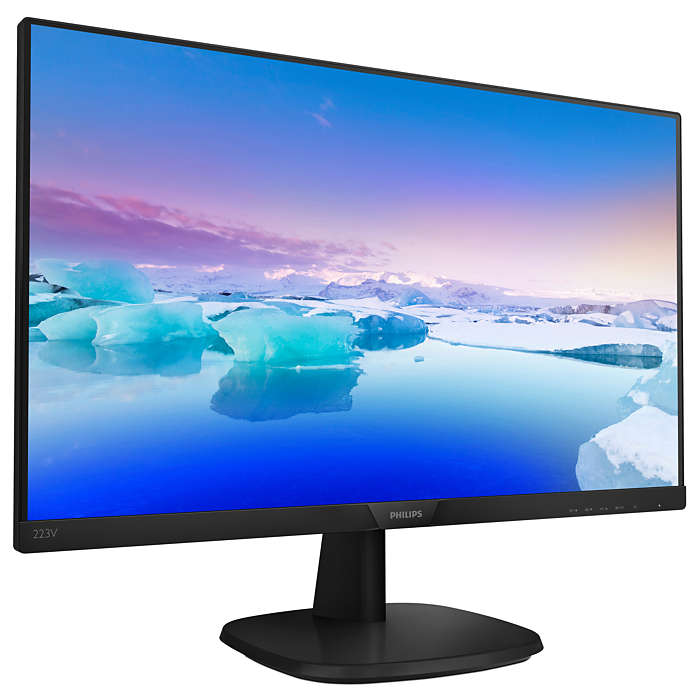 23.8" PHILIPS 243V7QDAB, Black, IPS, 1920x1080, 75Hz, 4ms, 250cd, 10M:1, D-Sub+HDMI+DVI+Aux,Speakers