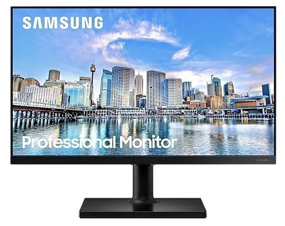 23.8" SAMSUNG F24T450FQI, Black, IPS, 1920x1080, 75Hz, 5ms, 250cd, Mega-DCR, HDMI+DP+USB, Pivot