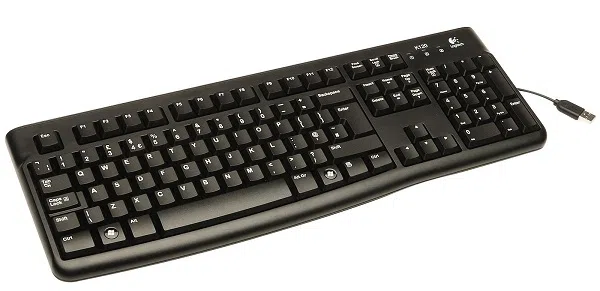 Keyboard Logitech K120 OEM, Thin profile, Quiet typing, Spill-resistant, Black, USB