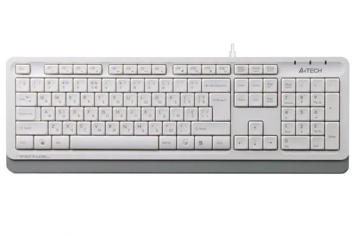 Tastatură A4Tech FK10 White/Grey