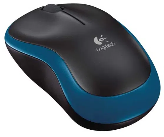 Wireless Mouse Logitech M185, Optical, 1000 dpi, 3 buttons, Ambidextrous, 1xAA, Blue