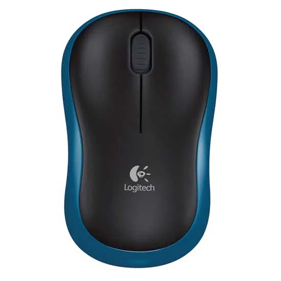 Wireless Mouse Logitech M185, Optical, 1000 dpi, 3 buttons, Ambidextrous, 1xAA, Blue