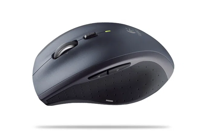 Wireless Mouse Logitech M705, Laser 1000 dpi, 7 buttons, Ergonomic, 2xAA, Black