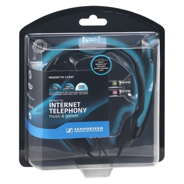 Headset EPOS PC 3Chat, 2 x 3.5 mm jack, microphone with noise canceling, cable 2m