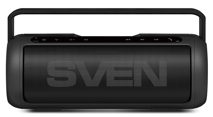 Speakers SVEN "PS-250BL" 10w, Black, Bluetooth, microSD, FM, AUX, Mic, power: 2200mA, USB, DC 5V