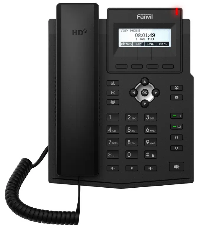 Fanvil X1SP Black, VoIP phone, POE support