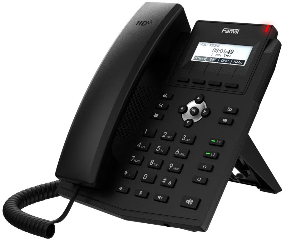 Fanvil X1SP Black, VoIP phone, POE support