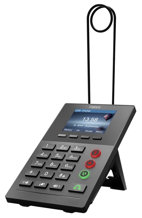 Fanvil X2P Black, Professional Call Center Phone with PoE and Color Display