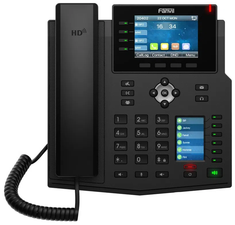 Fanvil X5U Black, High-end IP phone, Colour Display