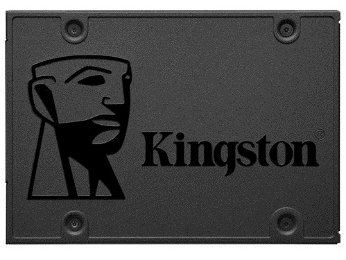 2.5" SATA SSD  480GB  Kingston A400 "SA400S37/480G" [R/W:500/450MB/s, Phison S11, 3D NAND TLC] 