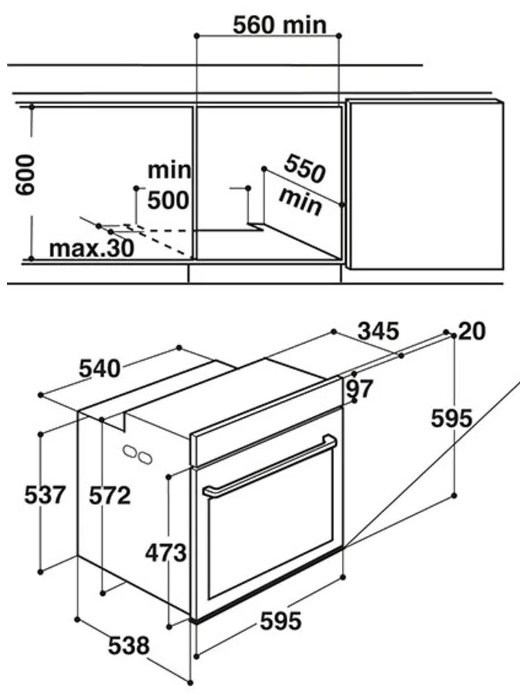 Электрический духовой шкаф Whirlpool AKZ9 6230 S