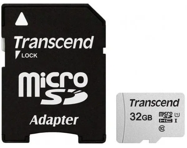 Карта памяти Transcend MicroSDX 32Gb Class 10 UHS-I U1+SD adapter (TS32GUSD350V)