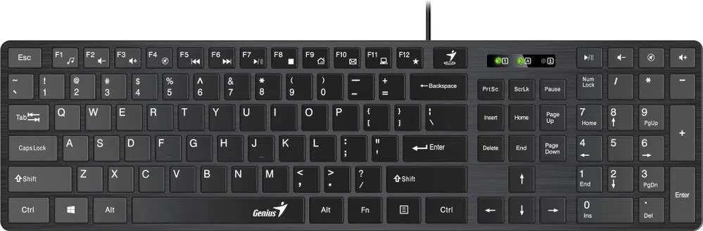 Tastatură Genius SlimStar 126 Low-profile Black