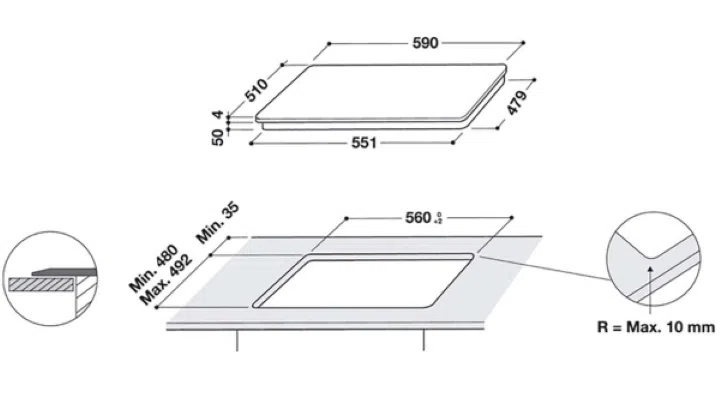 Индукционная панель Whirlpool WL S5360 BF/W