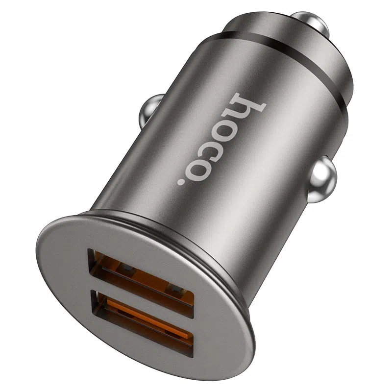 HOCO NZ1 Developer 36W dual port QC3.0 car charger Gray