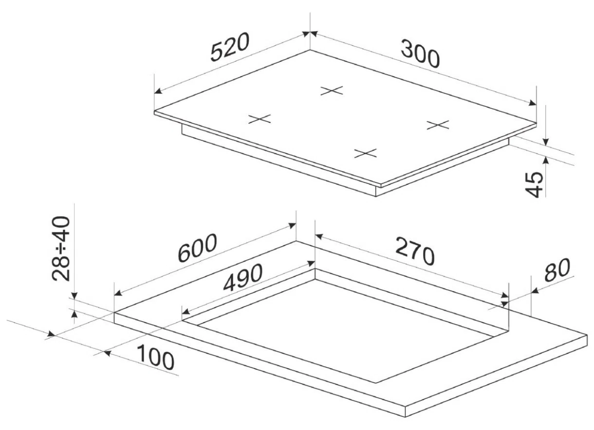 Газовая панель Hansa BHKW310300