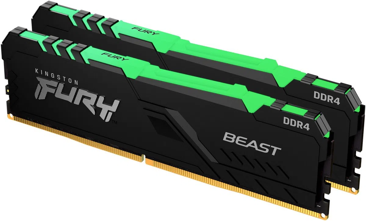 Memorie Kingston Fury Beast RGB 16Gb DDR4-3600MHz Kit (KF436C17BBAK2/16)