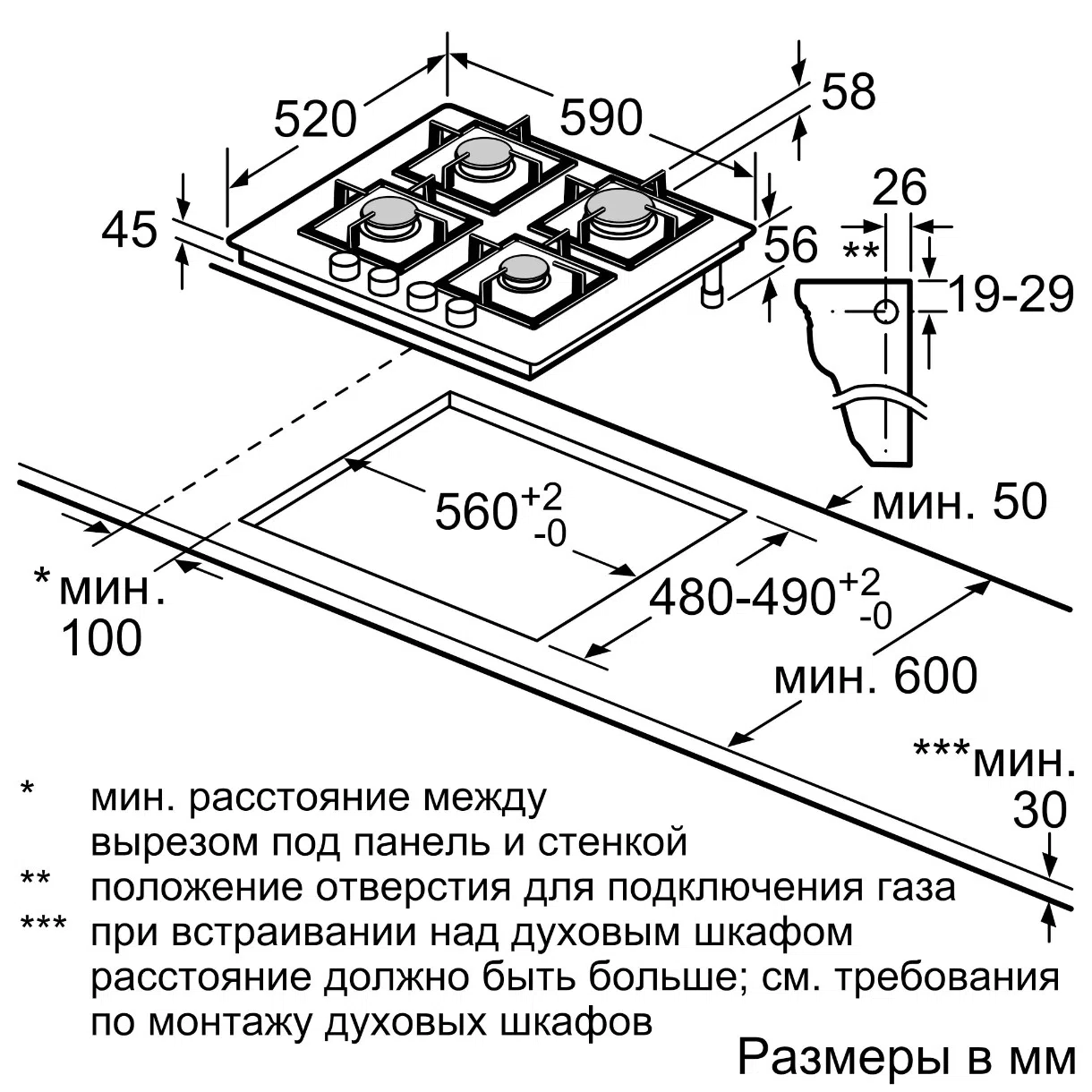 Газовая панель Bosch PPP6A2M90