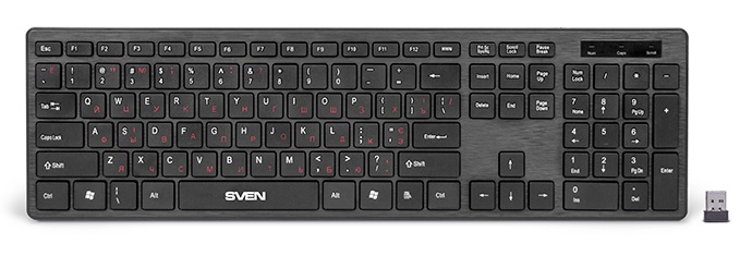 Клавиатура Sven Standart Slim KB-E5900W Black