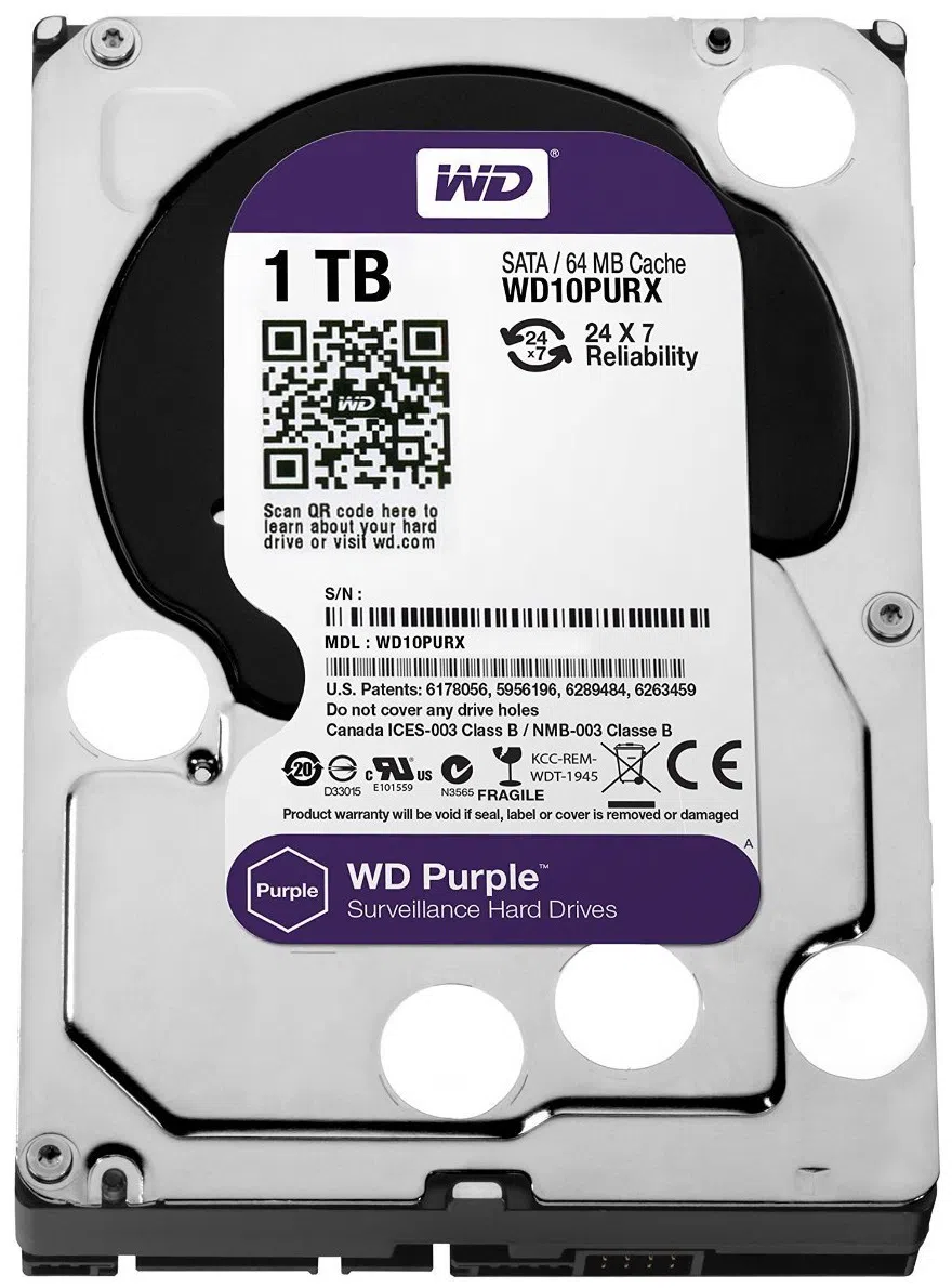 HDD Western Digital Caviar Purple 1Tb (WD10PURZ)